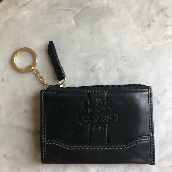 coach small keychain wallet